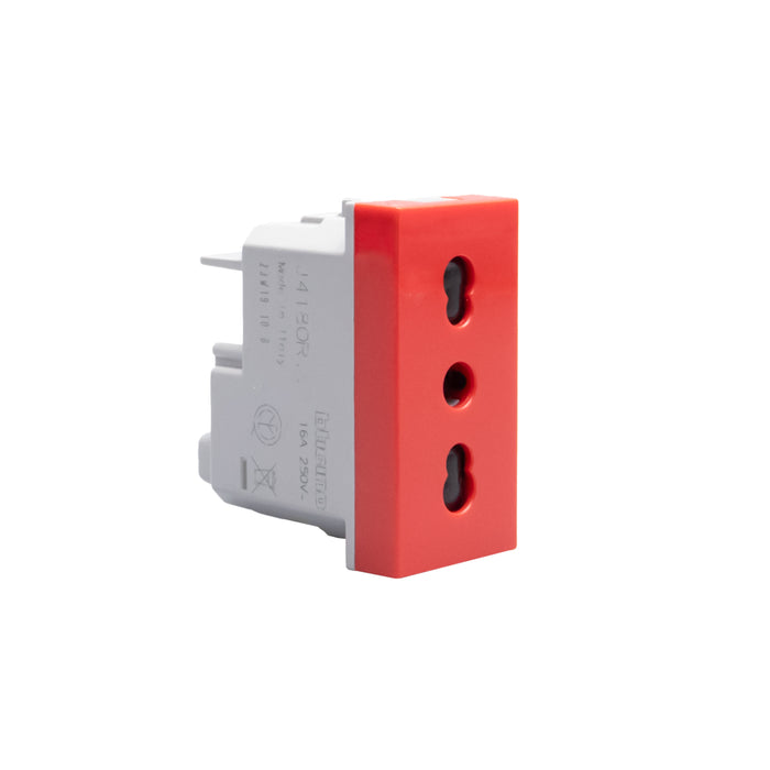 BTicino J4180R - MatixGO - presa ita P17/11 rosso