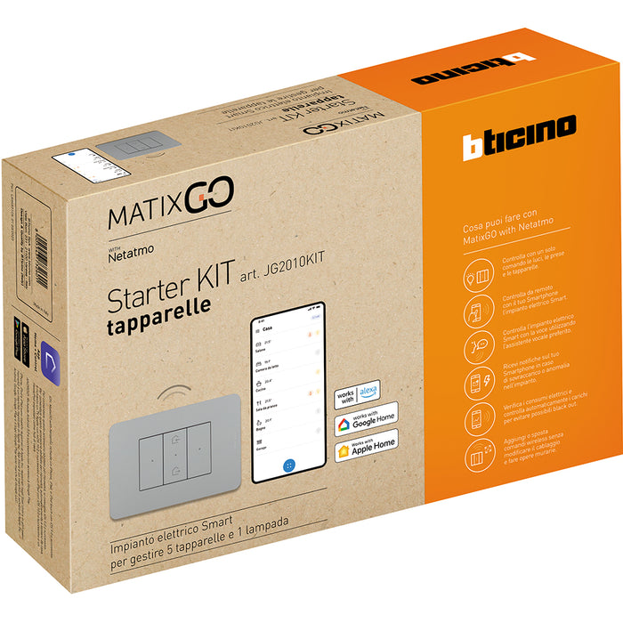 BTicino JG2010KIT - MatixGO - starter kit tapparelle grigio