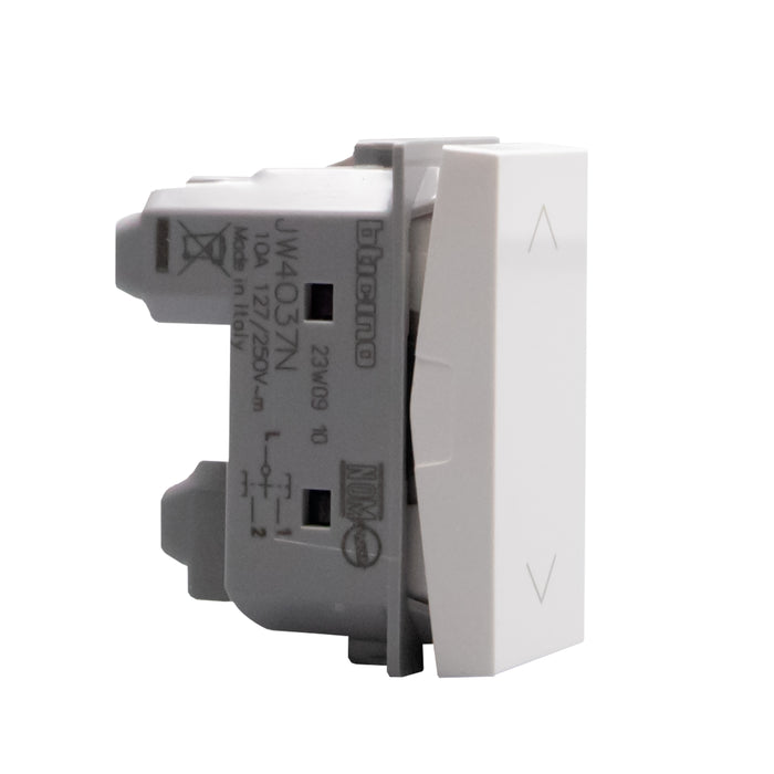 BTicino JW4037N - MatixGO - 2 pulsante interbloccato bianco
