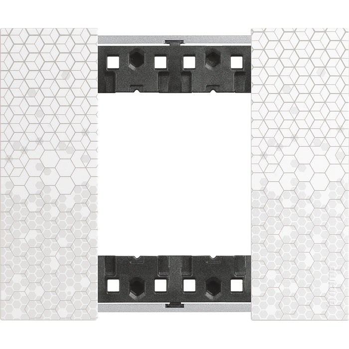 BTicino KA4802MW - L.NOW - Placca 2P PIXEL