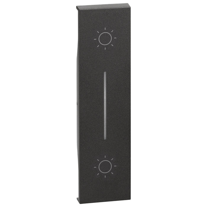 BTicino KG05L - L.NOW - cover doppio pulsante 1M nera
