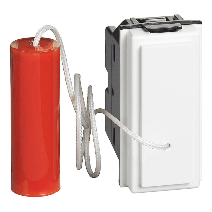 BTicino KW4033 - L.NOW - pulsante 1P NO 10A a tirante bianco