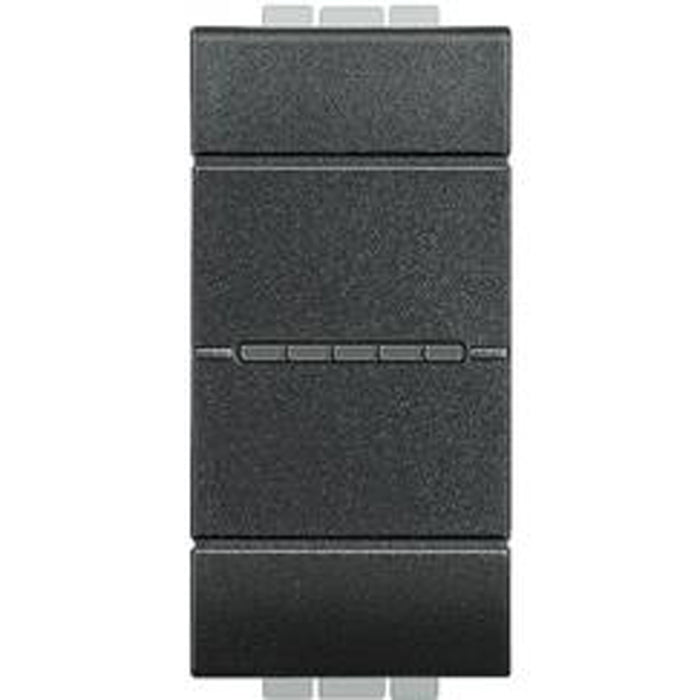 BTicino L4055N - LL - pulsante ax 1P NO 10A 1m antracite