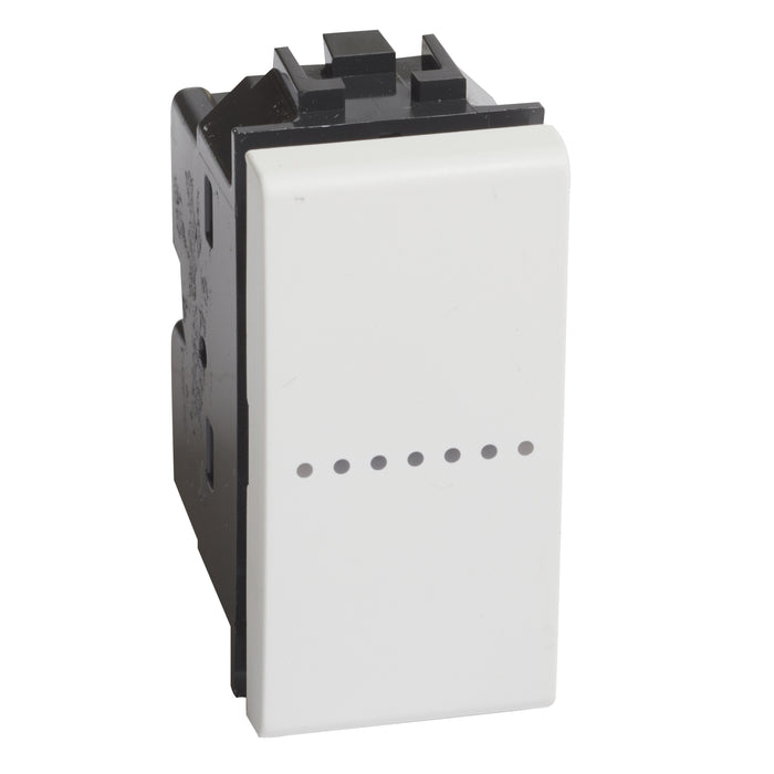 BTicino N4055N - LL - pulsante ax 1P NO 10A 1m bianco
