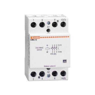 Lovato CN6310220 - Contattore modulare‚ tripolare o quadripolare‚ 63a ac1‚ 220...230vac (4na)