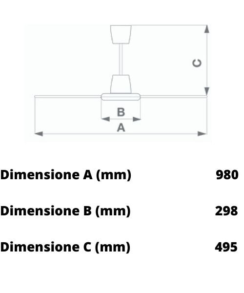 61750 - Ventilatore da parete Nordik Evolution Bianco R90/36