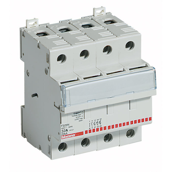 BTicino F323N - btdin - portafusibile sezionabile 3P+N 32A