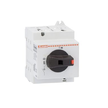 Lovato GD032AT3 - Interruttore sezionatore‚ per applicazioni fotovoltaiche‚ esecuzione comando diretto completo di maniglia nera‚ 32a 1000v