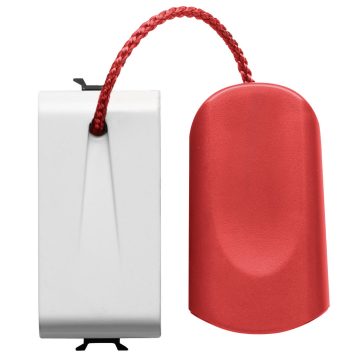 Gewiss GW10136 - PULSANTE UNIPOLARE 250V ac - NA 16A - TIRANTE - 1 MODULO - BIANCO - CHORUS
