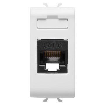 Gewiss GW10423 - CONNETTORE RJ45 1M CAT.6 UTP BIANCO