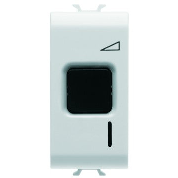 Gewiss GW10574 - REGOLATORE ELETTRONICO A PULSANTE PER AGITATORI D'ARIA - 230V ac 50Hz - 55-80VA - 1 MODULO - BIANCO - CHORUS