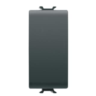 Gewiss GW12131 - PULSANTE UNIPOLARE 250V ac - NA 16A - NEUTRO - 1 MODULO - NERO - CHORUS