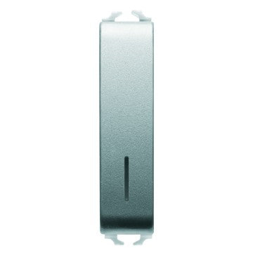 Gewiss GW14022 - INTERRUTTORE UNIPOLARE 250V ac - 10AX ILLUMINABILE - CON DIFFUSORE - 1/2 MODULO - TITANIO - CHORUS