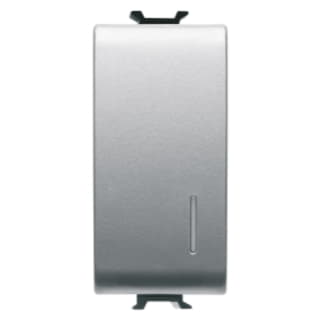 Gewiss GW14132 - PULSANTE UNIPOLARE 250V ac - NA 16A ILLUMINABILE - CON DIFFUSORE - 1 MODULO - TITANIO - CHORUS