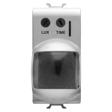 Gewiss GW14591 - RIVELATORE DI MOVIMENTO A RAGGI INFRAROSSI - 230V ac 50/60Hz - 1NA 3A(AC1) 250V ac - 1 MODULO - TITANIO - CHORUS