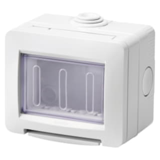 Gewiss GW16513 - CONTENITORE AUTOPORTANTE VUOTO - STAGNO IP55 3 POSTI - GRIGIO RAL 7035 - CHORUS