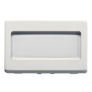 Gewiss GW20024 - PULSANTE CON TARGA PORTANOME ILLUMINABILE 250V ac - NA 10A - 3 MODULI - SYSTEM WHITE