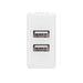 GW20361 - ALIMENTATORE DOPPIO USB - 1 MODULO - SYSTEM WHITE 