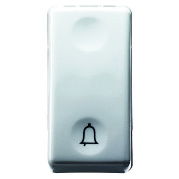 Gewiss GW20512 - PULSANTE UNIPOLARE 250V ac - NA 10A - SIMBOLO CAMPANELLO - 1 MODULO - SYSTEM WHITE