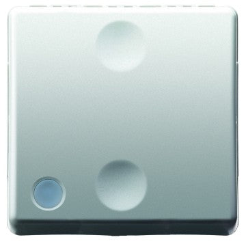 Gewiss GW20527 - PULSANTE UNIPOLARE 250V ac - NA 10A ILLUMINABILE - 2 MODULI- SYSTEM WHITE