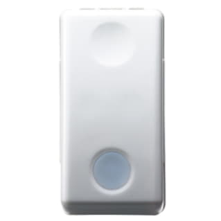 Gewiss GW20572 - INTERRUTTORE UNIPOLARE 250V ac - 16AX - CON LENTE NEUTRA SOSTITUIBILE - LUMINOSO 230 V ac - 1 MODULO - SYSTEM WHITE