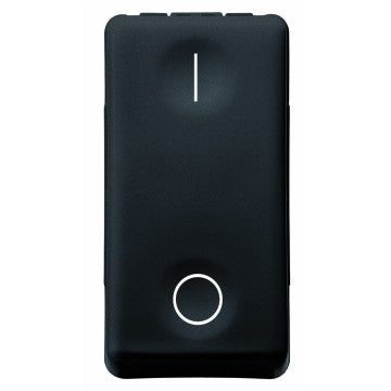 Gewiss GW21503 - INTERRUTTORE BIPOLARE 250V ac - 16AX - NEUTRO - SIMBOLO 0/I - 1 MODULO - SYSTEM BLACK