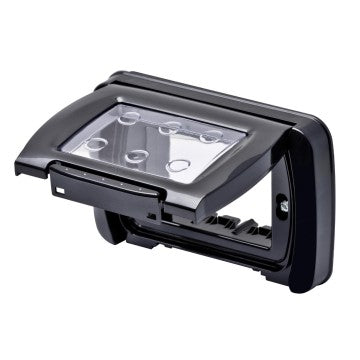 Gewiss GW22462 - PLACCA STAGNA - AUTOPORTANTE - 4 POSTI - NERO TONER - SYSTEM