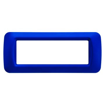 Gewiss GW22576 - PLACCA TOP SYSTEM - IN TECNOPOLIMERO FINITURA LUCIDA - 6 POSTI - BLU JAZZ - SYSTEM