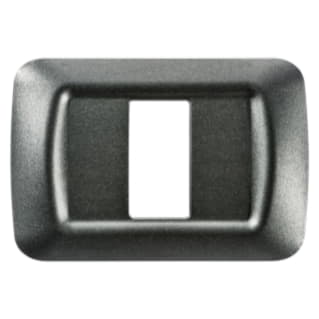 Gewiss GW22611 - PLACCA TOP SYSTEM - IN TECNOPOLIMERO FINITURA LUCIDA - 1 POSTO - ARDESIA METALLIZZATO - SYSTEM