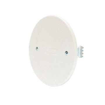 Gewiss GW24220 - COPERCHIO PER SCATOLE TONDE DA INCASSO - DIAMETRO 85mm - BIANCO - CON GRIFFE