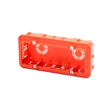Gewiss GW24406 - SCATOLA AD ALTA CAPIENZA PER SERIE CIVILI MODULARI - BIG BOX - HALOGEN FREE - 6 POSTI - 194X90X50