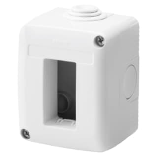 Gewiss GW27001 - CONTENITORE PER APPARECCHI SYSTEM - PROTETTO - 1 POSTO - GRIGIO RAL 7035 - IP40