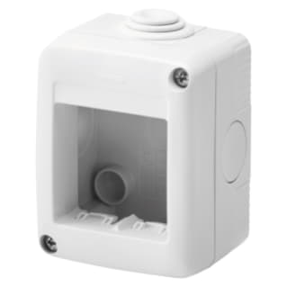 Gewiss GW27002 - CONTENITORE PER APPARECCHI SYSTEM - PROTETTO - 2 POSTI - GRIGIO RAL 7035 - IP40
