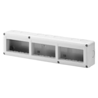 Gewiss GW27007 - CONTENITORE PER APPARECCHI SYSTEM - ORIZZONTALE PROTETTO - 12 POSTI - MODULO 4x3 - GRIGIO RAL 7035 - IP40