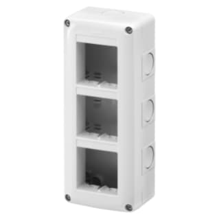 Gewiss GW27022 - CONTENITORE PER APPARECCHI SYSTEM - VERTICALE PROTETTO - 6 POSTI - MODULO 2x3 - GRIGIO RAL 7035 - IP40