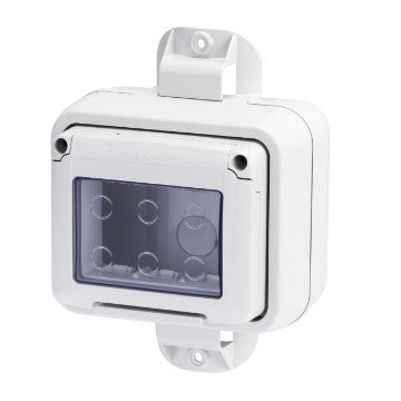 Gewiss GW27057 - CONTENITORE PER APPARECCHI SYSTEM - STAGNO - 3 POSTI - FISSAGGIO ABBRACCIO PALO - GRIGIO RAL 7035 - IP55