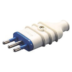 Gewiss GW28003 - SPINA MOBILE - DIRITTA - STANDARD ITALIANO - 2P+T 10A 250V ac - TIPO S11 - BIANCO