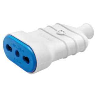 Gewiss GW28205 - PRESA MOBILE - STANDARD ITALIANO - 2P+T 10- 16A 250V ac - TIPO BIVALENTE P17-11 - BIANCO