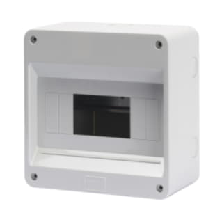 Gewiss GW40026 - CENTRALINO PREDISPOSTO PER ALLOGGIAMENTO MORSETTIERE CON PARETI CON CENTRINI DI FORATURA - 8 MODULI - IP40