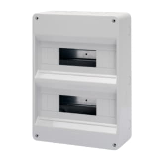 Gewiss GW40030 - CENTRALINO PROTETTO SENZA PORTA - PARETI CON CENTRINI DI FORATURA - PREDISPOSTO PER ALLOGGIAMENTO MORSETTIERE - (12X2) 24+2M IP40