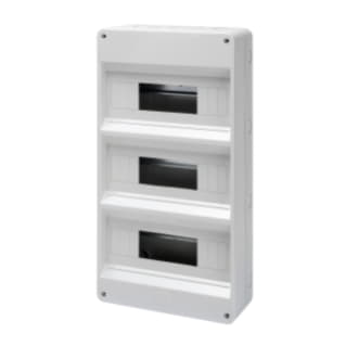Gewiss GW40032 - CENTRALINO PROTETTO SENZA PORTA - PARETI CON CENTRINI DI FORATURA - PREDISPOSTO PER ALLOGGIAMENTO MORSETTIERE - (12X3) 36+3M IP40