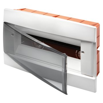 Gewiss GW40229TB - CENTRALINO DA ARREDO - DA INCASSO - PREDISPOSTO PER ALLOGGIAMENTO MORSETTIERE - 330X218X25 - BIANCO LATTE - 12 +1 MODULI