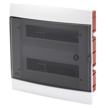 Gewiss GW40233TB - CENTRALINO DA ARREDO - DA INCASSO - PREDISPOSTO PER ALLOGGIAMENTO MORSETTIERE - 330X338X28 - BIANCO LATTE - 24 +2 MODULI