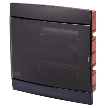 Gewiss GW40233TN - CENTRALINO DA ARREDO - DA INCASSO - PREDISPOSTO PER ALLOGGIAMENTO MORSETTIERE - 330X338X28 - NERO TONER - 24+2 MODULI