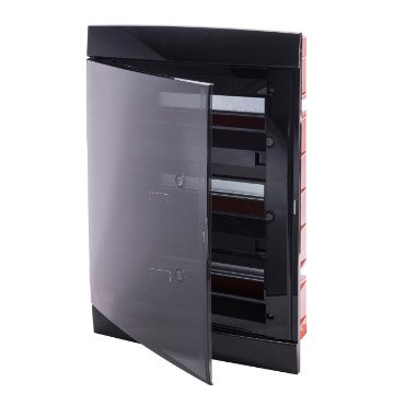Gewiss GW40239TN - CENTRALINO DA ARREDO - DA INCASSO - PREDISPOSTO PER ALLOGGIAMENTO MORSETTIERE - 330X493X28 - NERO TONER - 36+3 MODULI