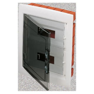 Gewiss GW40606 - QUADRO DI DISTRIBUZIONE CON PANNELLI FINESTRATI E TELAIO ESTRAIBILE - PORTA TRASPARENTE FUM - (12X2) 24 MODULI IP40