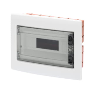 Gewiss GW40608 - CENTRALINO PROTETTO - DA INCASSO - PORTA TRASPARENTE FUM CON TELAIO ESTRAIBILE - 18 MODULI IP40