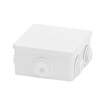 Gewiss GW44003 - CASSETTA DI DERIVAZIONE CON COPERCHIO BASSO A PRESSIONE - IP44 -DIMENSIONI INTERNE 80X80X40 - PARETI CON PASSACAVI - GRIGIO RAL 7035