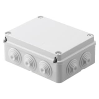 Gewiss GW44007 - CASSETTA DI DERIVAZIONE CON COPERCHIO BASSO A VITE - IP55 - DIMENSIONI INTERNE 190X140X70 - PARETI CON PASSACAVI - GRIGIO RAL 7035