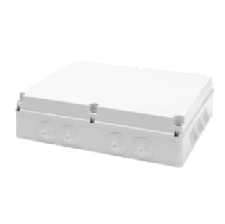 Gewiss GW44011 - CASSETTA DI DERIVAZIONE CON COPERCHIO BASSO A VITE - IP55 - DIMENSIONI INTERNE 460X380X120 - PARETI CON PASSACAVI - GRIGIO RAL 7035